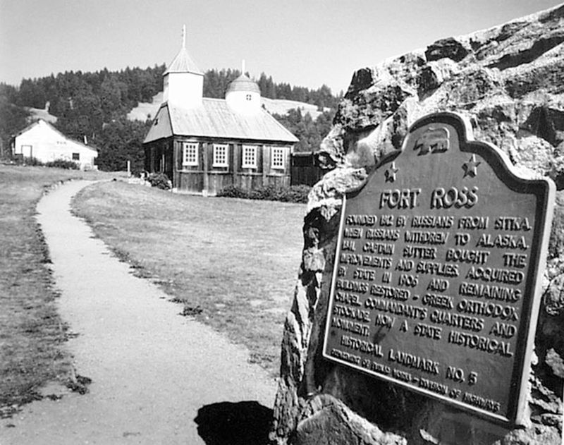 Fort Ross Plaque (from the Redwood Empire Collection) by Ansel Adams