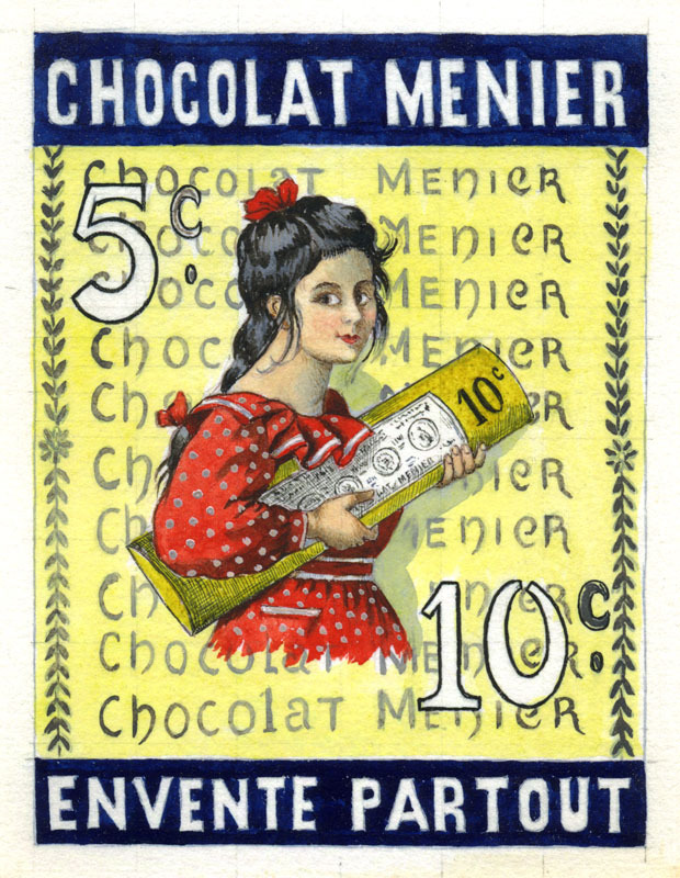 (Chocolat Menier Envente Partout after Roedel) by Christophe Adrien (Count) Regley de Koenigsegg