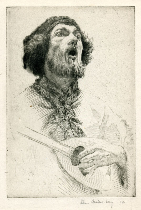 The Troubadour  (Roi Patridge) by William Auerbach-Levy
