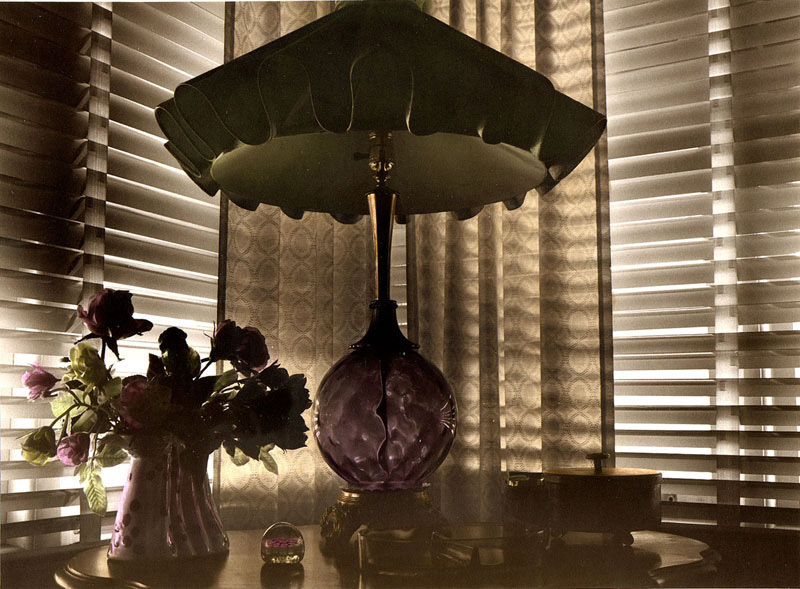 Images From Home  (lamp and venetian blinds) by Patricia Mercer