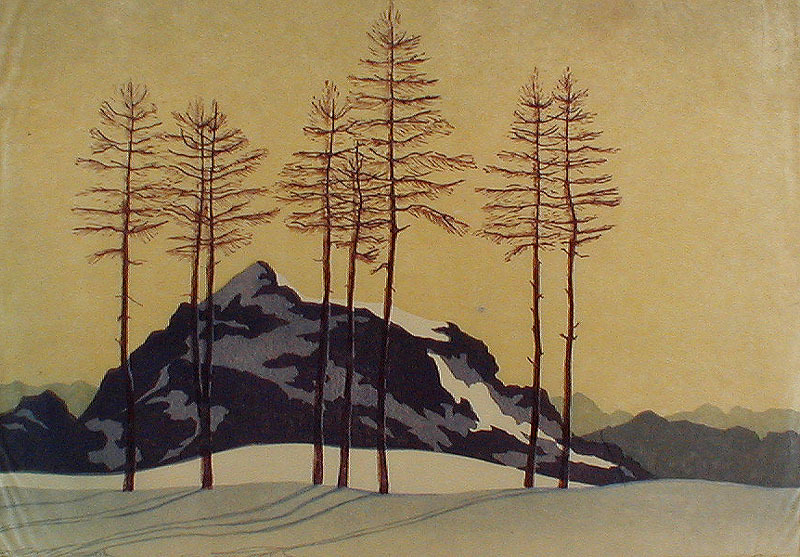 Alps and Snow Fields by Carl Rotky