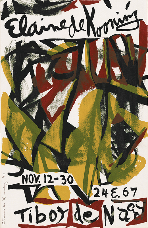 Untitled (Poster for Tibor de Nagy) by Elaine de Kooning