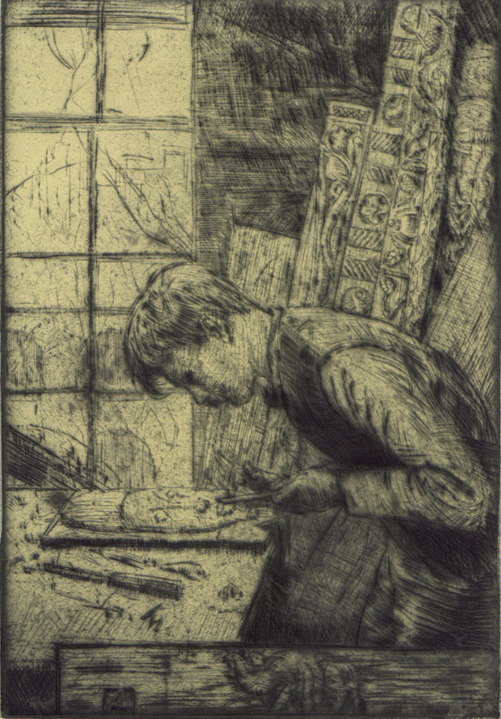 Portrait of Robert Laurent (a.k.a. Wood Carver) by Allen Lewis