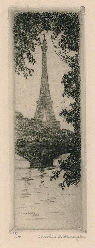 La Tour Eiffel Paris by Caroline Armington