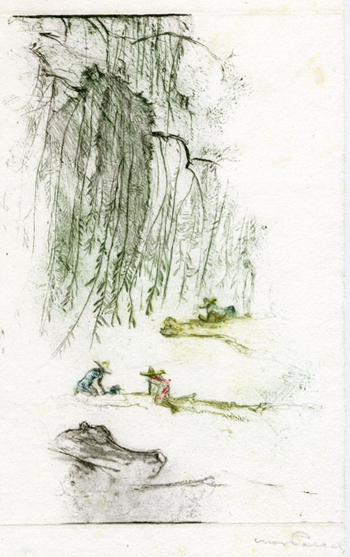 Weeping Willow, Lake Chappala (fragment) by Max Pollak