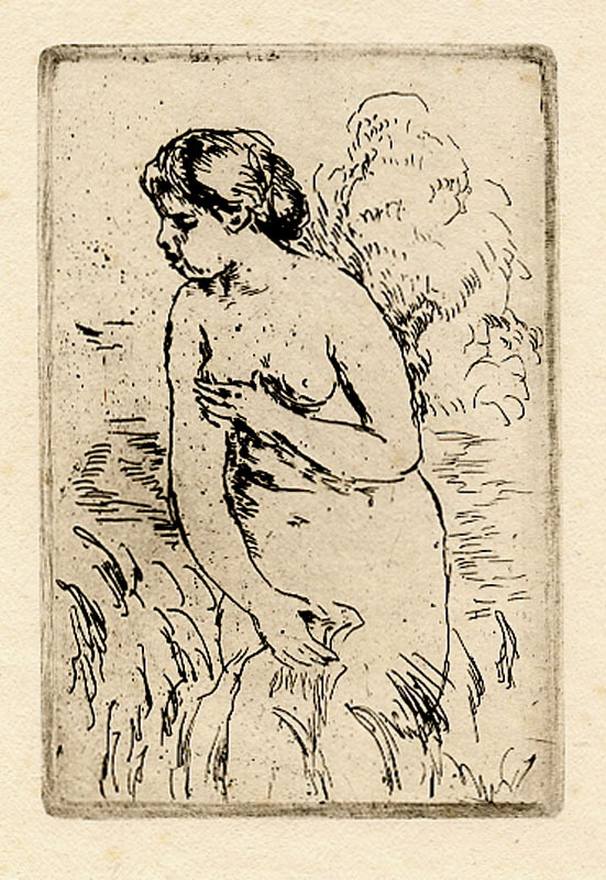 Baigneuse Debout, a Mi-Jambes by Pierre Auguste Renoir