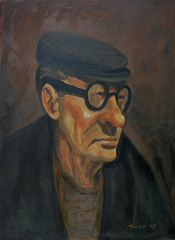 Portrait of a man (Henry Miller?) by Martin
