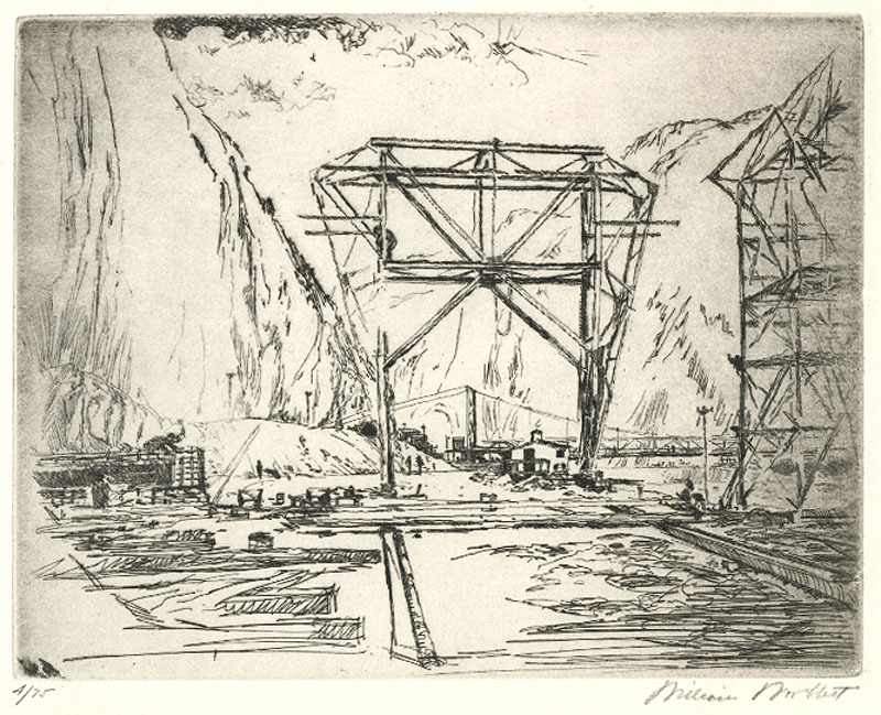 Hoover Dam Project: Jumbo Steel Support for Forms.... by William Woollett