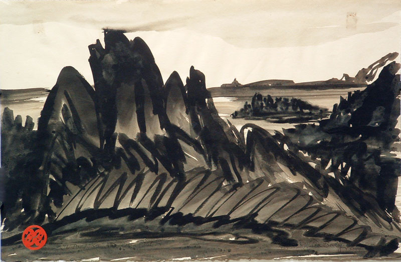 The Druid Stone, Desolation Point by Harvey Wilder Bentley
