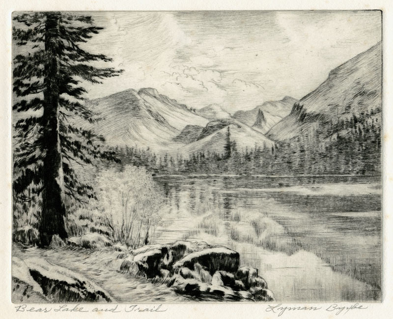Bear Lake and Trail by Lyman Byxbe