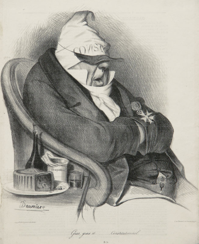Gros, gras et........Constitutionnel by Honore Daumier
