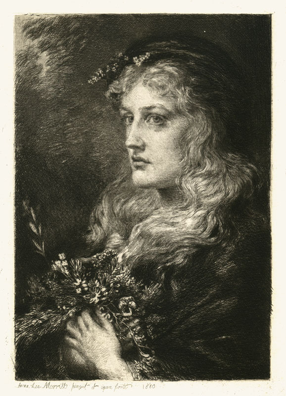 Ophelia (portrait of Ellen Terry in the role) by Anna Lea Merritt