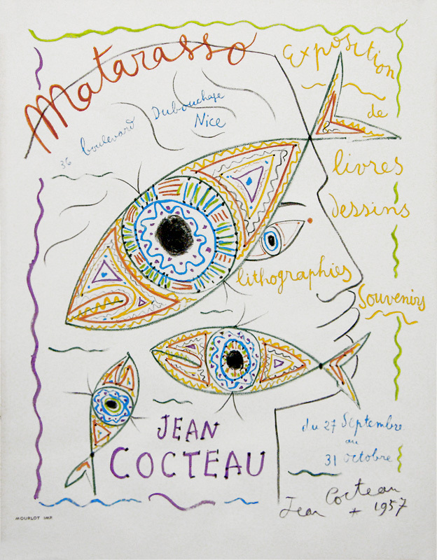 Matarasso (gallery exhibition poster) by Jean Cocteau