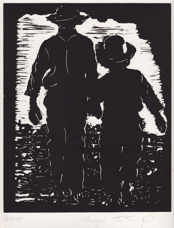 Untitled (father and son) by Marilyn Martin-Keil