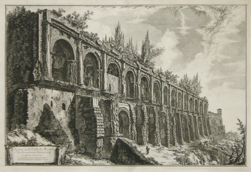 Avanzi della Villa di Mecenate - plate 119 from Views of Rome, volume 2 by Giovanni Battista Piranesi