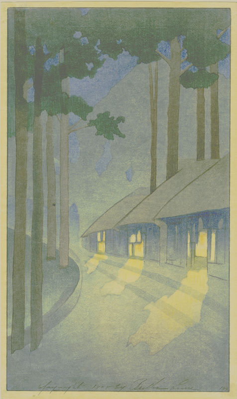 Road to the Forest (a.k.a. Road through the Forest at Nikko & Carmel Cottages) by Bertha Lum