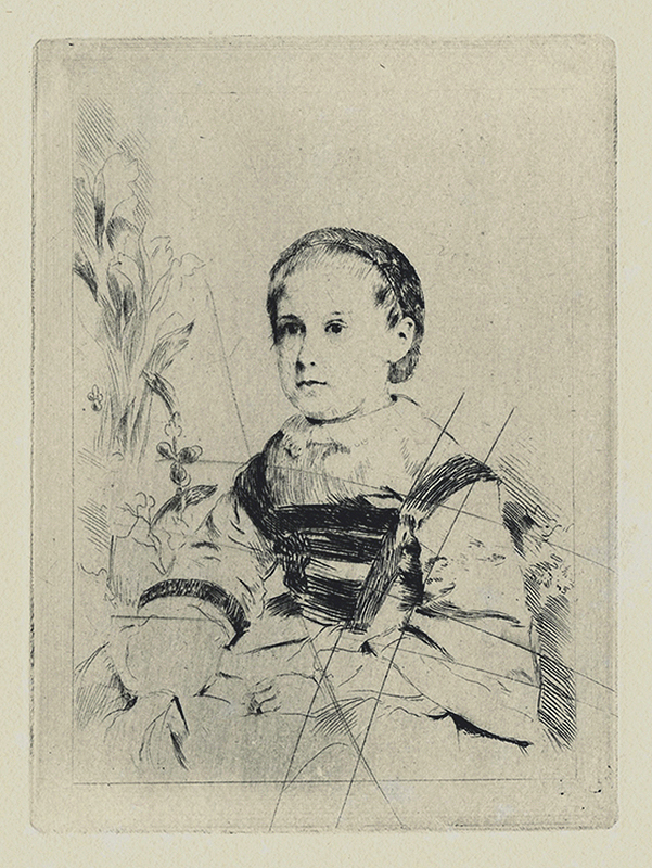 Mlle Nathalie Wolkonska (first plate) by Edgar Degas