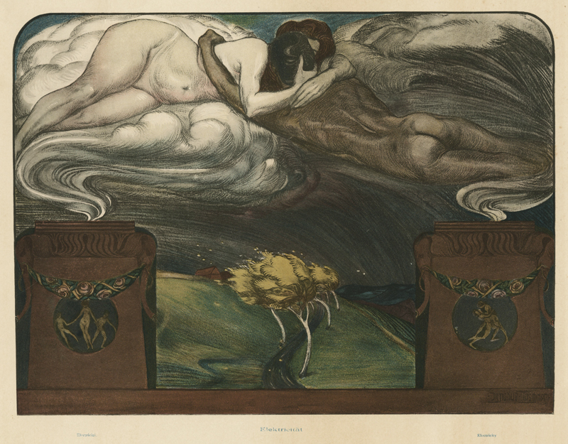 Electricity (A plate from Gerlachs Allegories) by Ignatius Taschner