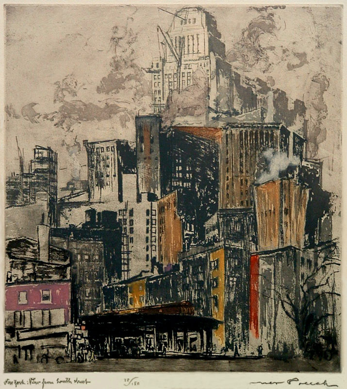 New York: View from South Street (a.k.a. New York, South Side) by Max Pollak