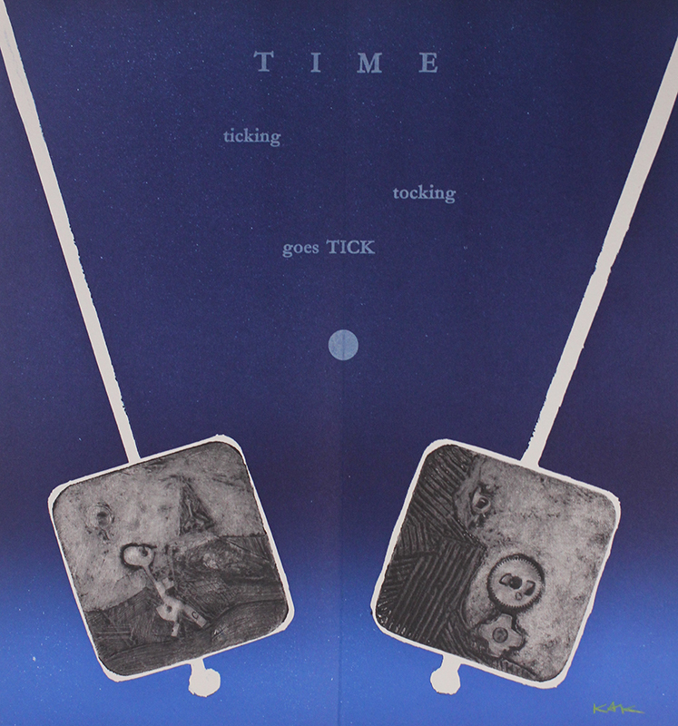 It’s About Time (portfolio containing 6 color collagraphs) by Karl Kasten