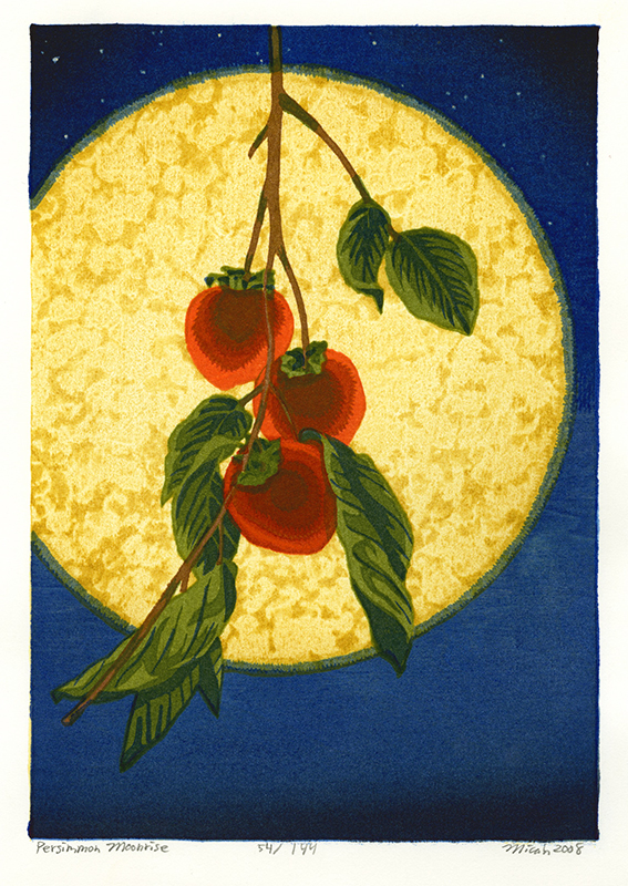 Persimmon Moonrise by Micah Schwaberow