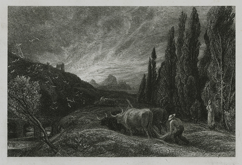 The Early Ploughman by Samuel Palmer
