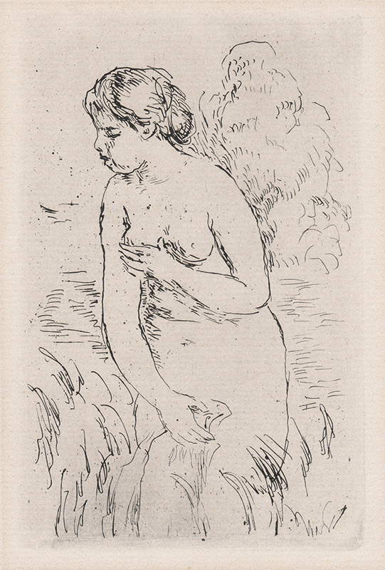 Baigneuse Debout, a Mi-Jambes by Pierre Auguste Renoir