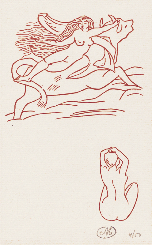 Untitled, from Odes of Horace by Aristide Maillol