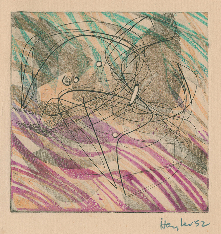 Greeting Card for 1952-3 by Stanley William Hayter