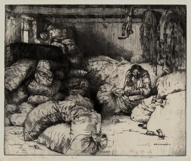 The Sleeping Rag Vendor by Donald Shaw MacLaughlan