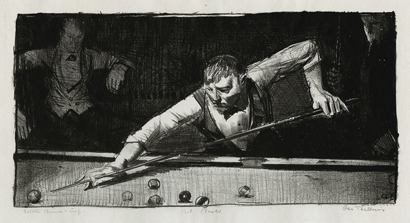 The Pool Player by George Wesley Bellows