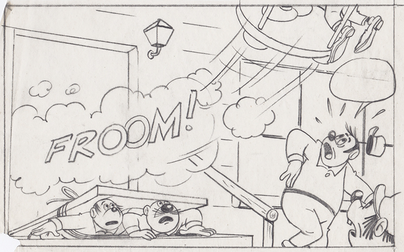 FROOM! (vintage Disney Mickey Mouse comic or cartoon) by Unidentified