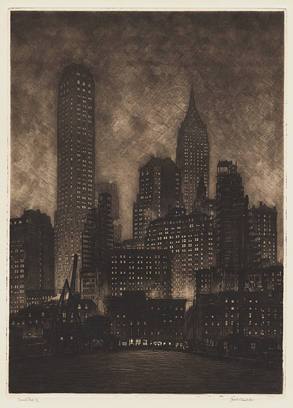 Manhattan Twilight by Samuel V. Chamberlain