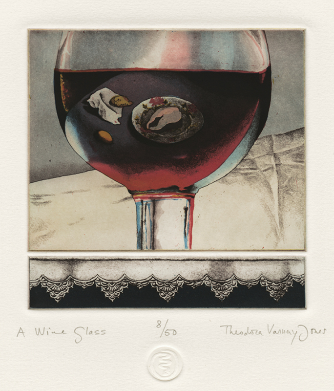 A Wine Glass - from The Legendary Feast portfolio by Theodora Varnay Jones