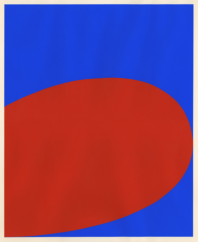 Red/Blue (Untitled) from The Portfolio X x X (Ten Works by Ten Painters) by Ellsworth Kelly
