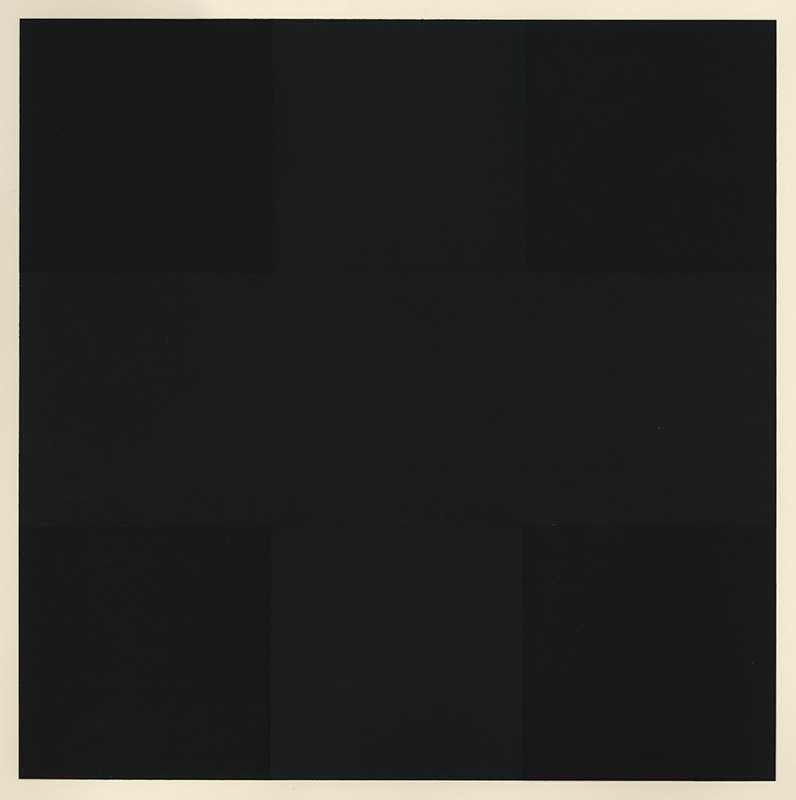 Untitled (black grid) from the portfolio Ten Works x Ten Painters by Adolph P. Reinhardt