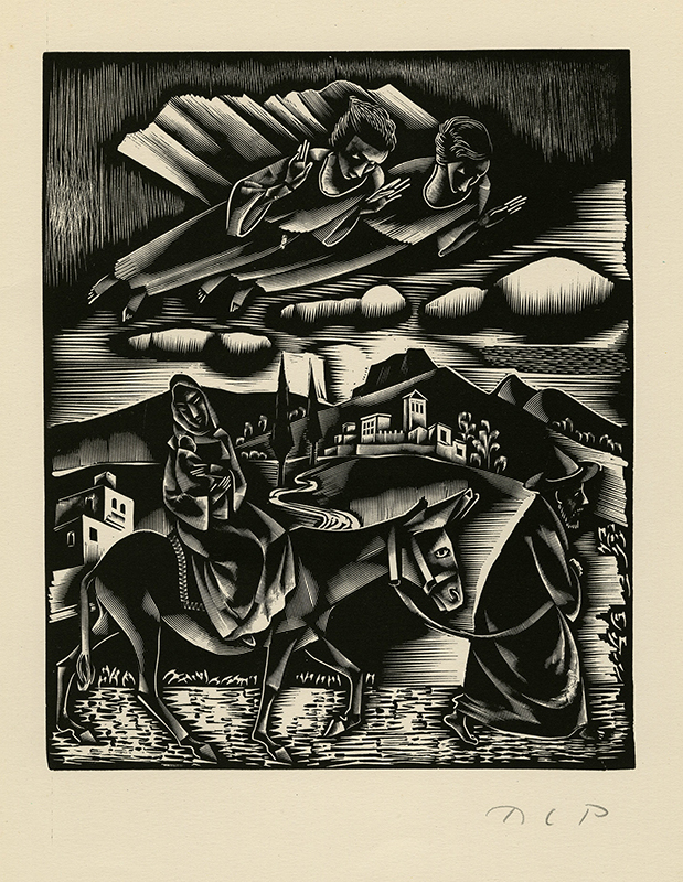 Flight into Egypt, from 10 Original Woodcuts of the New Testament by Pal C. Molnar
