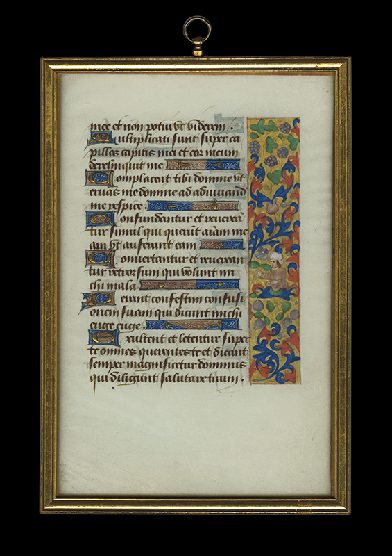 Illuminated manuscript leaf by Unidentified