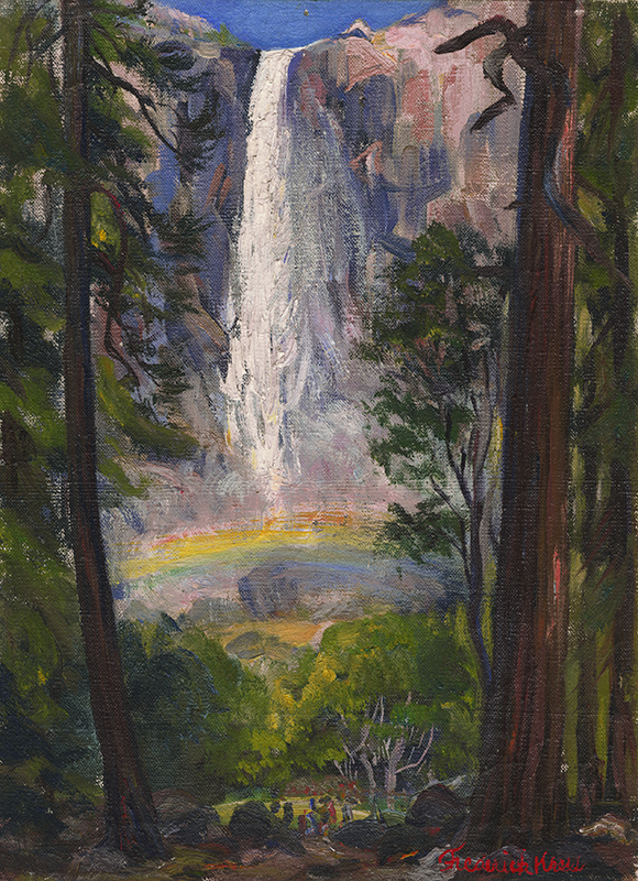 Rainbow Falls, Yosemite Valley by Frederick B. Kress