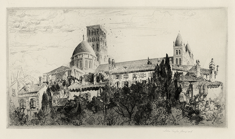 Angoulême a.k.a. The Cathedral of St. Pierre by John Taylor Arms