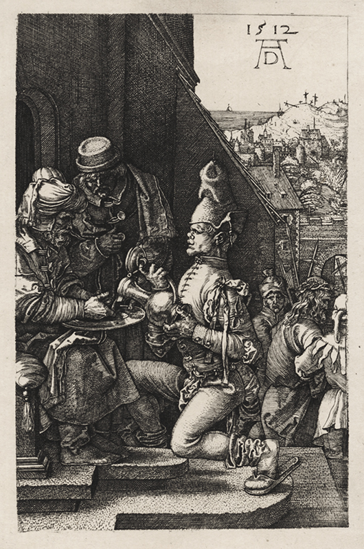 Pilate Washing His Hands (after Durer; Pl. 9, the Engraved Passion) by Charles Amand-Durand