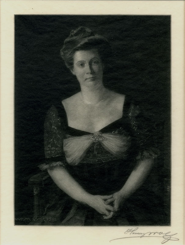 Mrs Earle   (after W. M. Chase) (Portrait of Catherine Hansell French Earle) by Henry Wolf