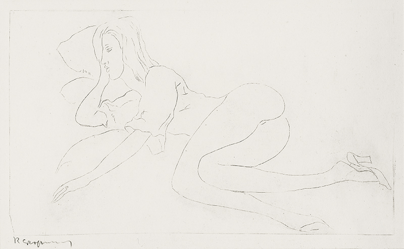 Reclining Nude (from Frauen) by Rudolf Grossmann
