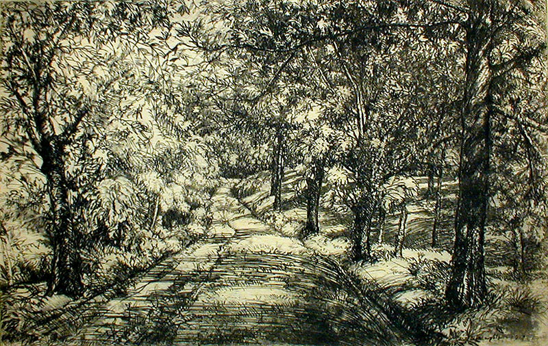 Path in the Wood by Donald Shaw MacLaughlan