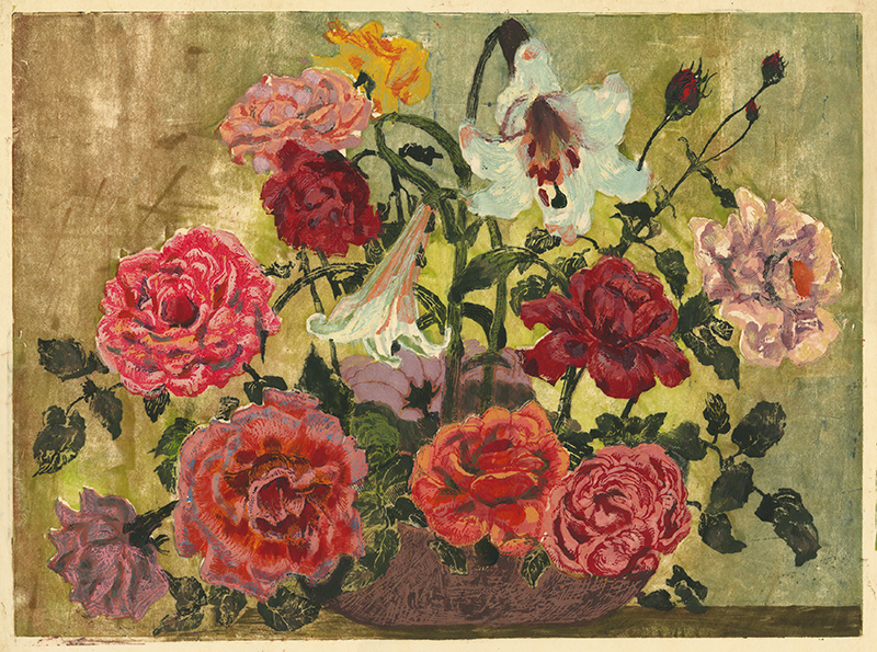 (Still Life with Lilies and Roses) by Meta Cohen Hendel