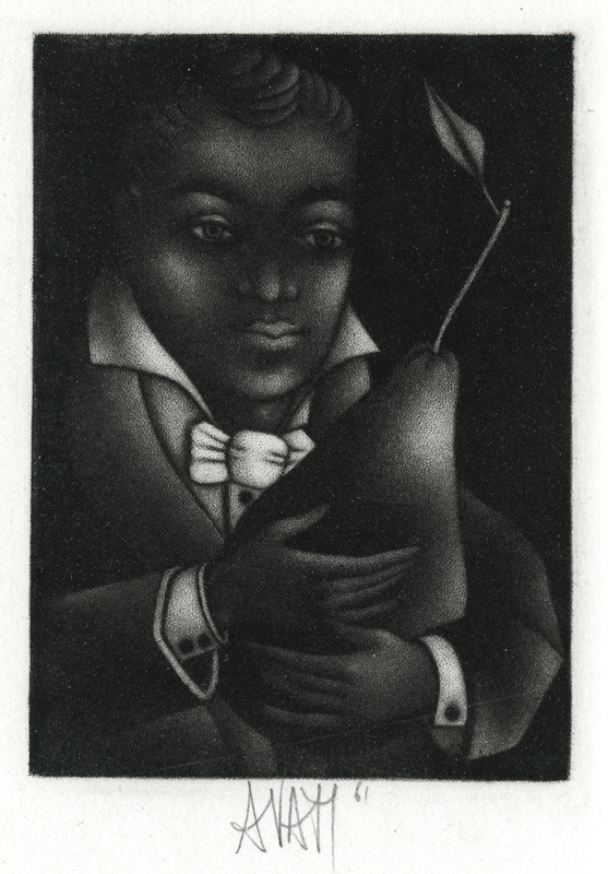 (boy with pear) by Mario Avati