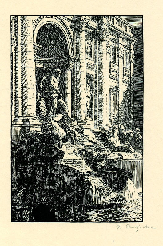 Neptune in the Trevi Fountain, Rome by Rudolph Ruzicka