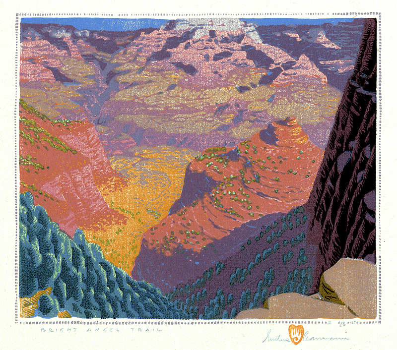 Bright Angel Trail by Gustave Baumann