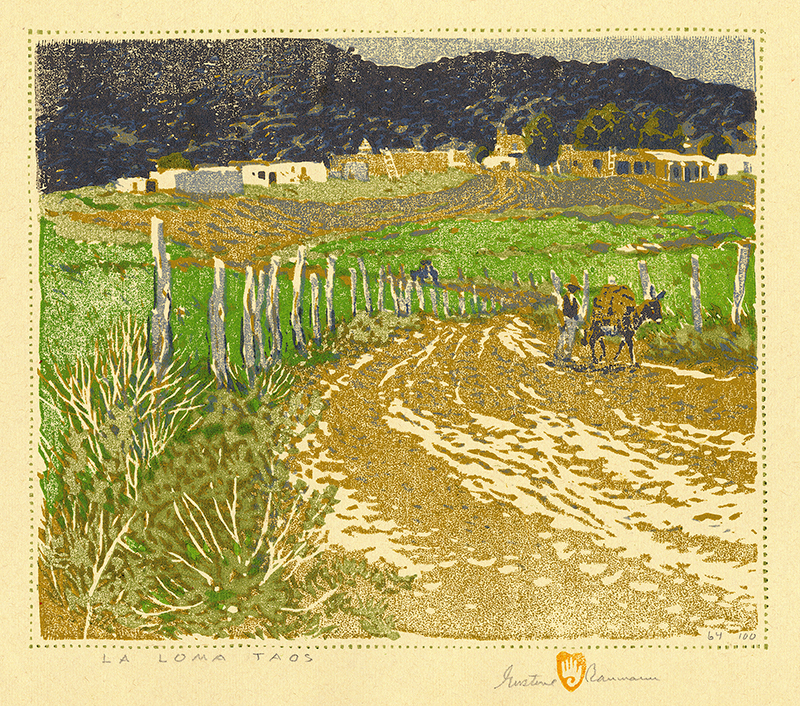 La Loma Taos by Gustave Baumann