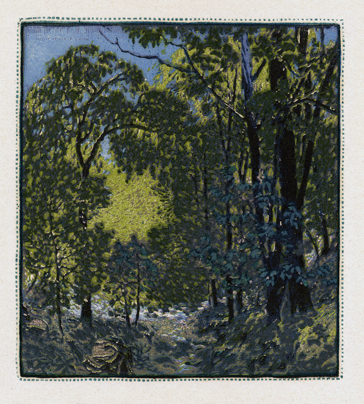 Hillside Woods by Gustave Baumann